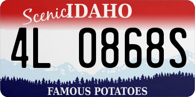 ID license plate 4L0868S