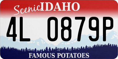 ID license plate 4L0879P