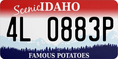 ID license plate 4L0883P