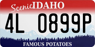 ID license plate 4L0899P