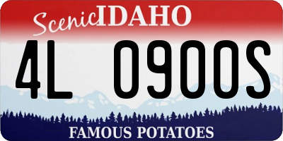 ID license plate 4L0900S