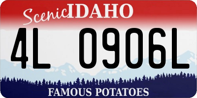 ID license plate 4L0906L