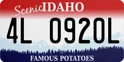 ID license plate 4L0920L