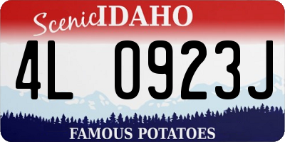 ID license plate 4L0923J