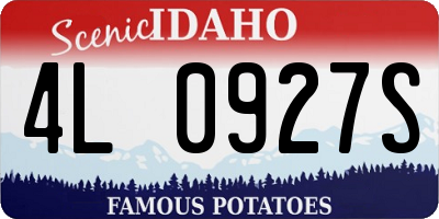 ID license plate 4L0927S