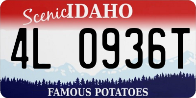 ID license plate 4L0936T