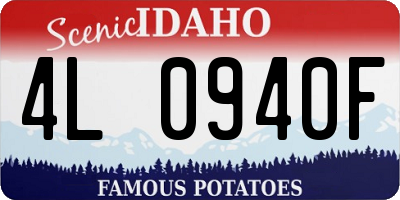 ID license plate 4L0940F
