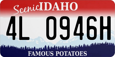 ID license plate 4L0946H