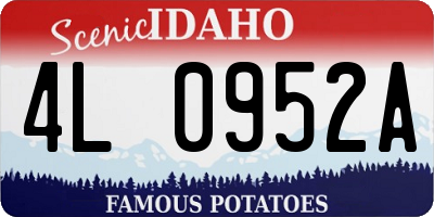 ID license plate 4L0952A