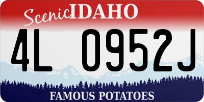 ID license plate 4L0952J