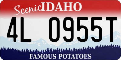 ID license plate 4L0955T