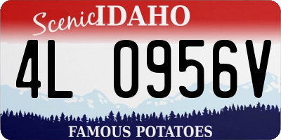 ID license plate 4L0956V