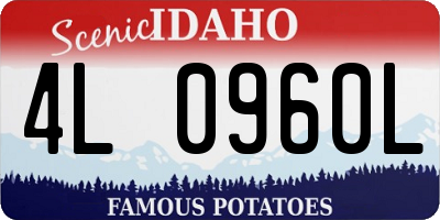 ID license plate 4L0960L
