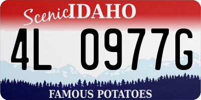ID license plate 4L0977G