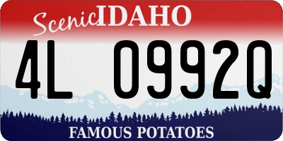 ID license plate 4L0992Q