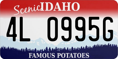 ID license plate 4L0995G