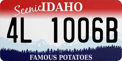 ID license plate 4L1006B