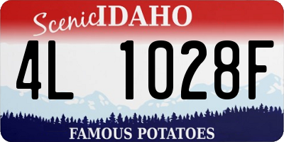 ID license plate 4L1028F