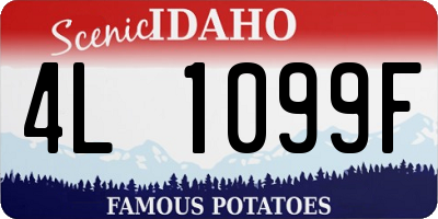 ID license plate 4L1099F