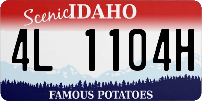 ID license plate 4L1104H