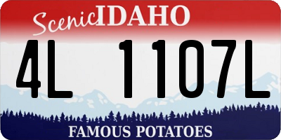 ID license plate 4L1107L