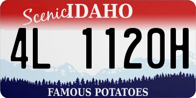 ID license plate 4L1120H