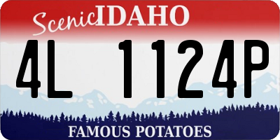 ID license plate 4L1124P