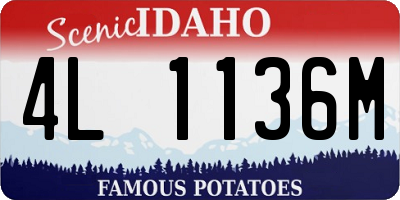 ID license plate 4L1136M