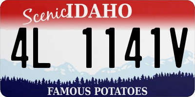 ID license plate 4L1141V