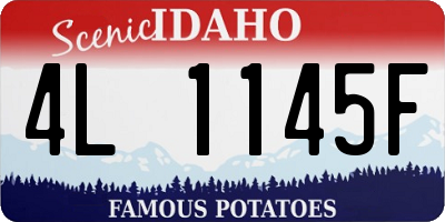 ID license plate 4L1145F