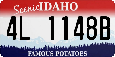 ID license plate 4L1148B
