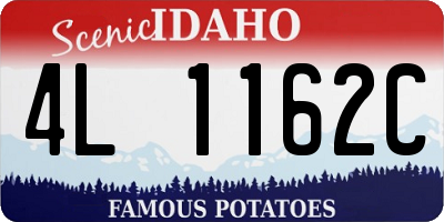 ID license plate 4L1162C