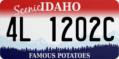 ID license plate 4L1202C