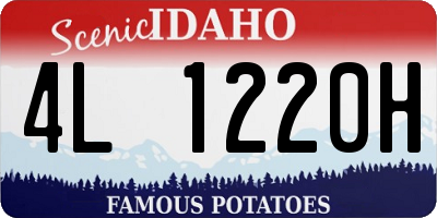 ID license plate 4L1220H