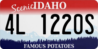 ID license plate 4L1220S