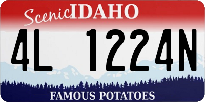 ID license plate 4L1224N