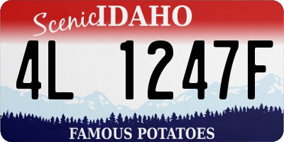 ID license plate 4L1247F