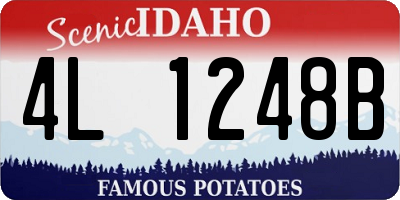 ID license plate 4L1248B