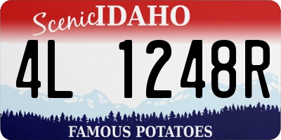 ID license plate 4L1248R