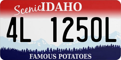 ID license plate 4L1250L