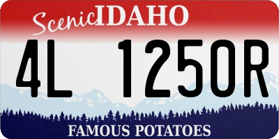 ID license plate 4L1250R
