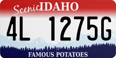 ID license plate 4L1275G