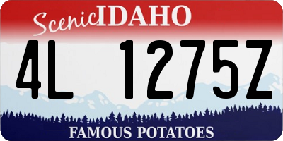 ID license plate 4L1275Z