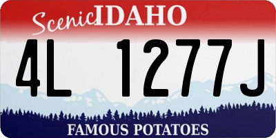 ID license plate 4L1277J