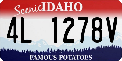 ID license plate 4L1278V