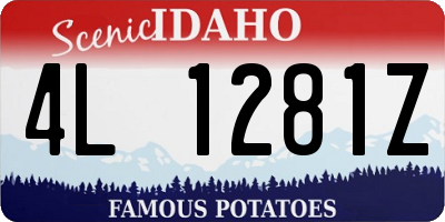 ID license plate 4L1281Z