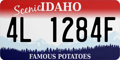 ID license plate 4L1284F