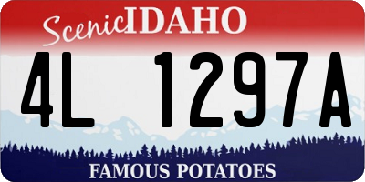 ID license plate 4L1297A