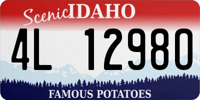 ID license plate 4L1298O
