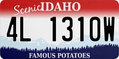 ID license plate 4L1310W